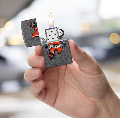 Zippo Flame Tattoo Design