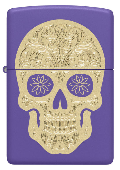 Golden Sugar Skull Design