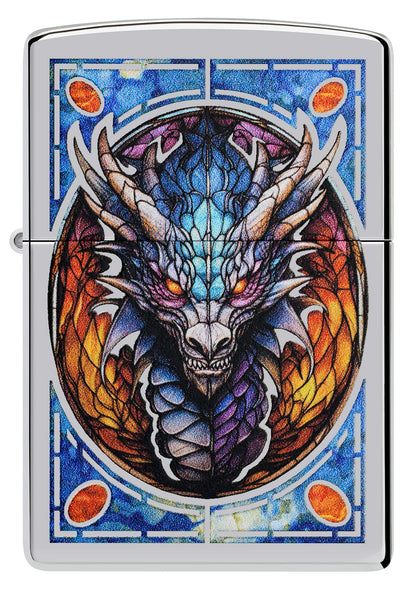 Stained Glass Dragon Design