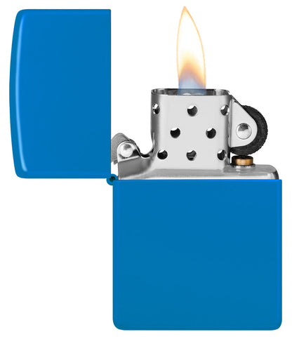 Sky Blue Matte Engraved - Brass
