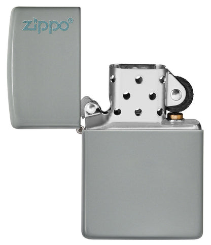 Flat Grey Zippo Logo