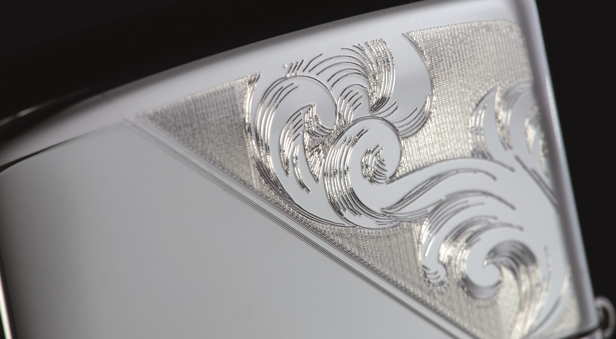 Zippo │ Windproof Lighter Sterling Silver Diagonal Filigree Design