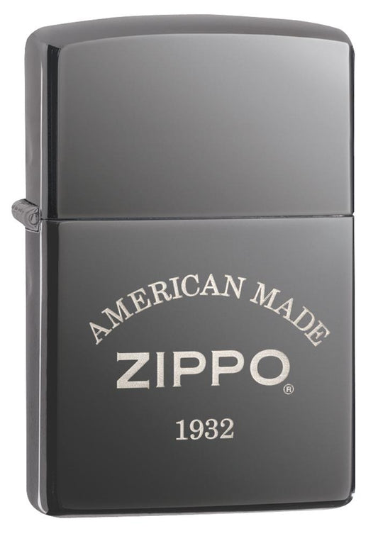 Black Ice Laser Engrave American Made Windproof Lighter