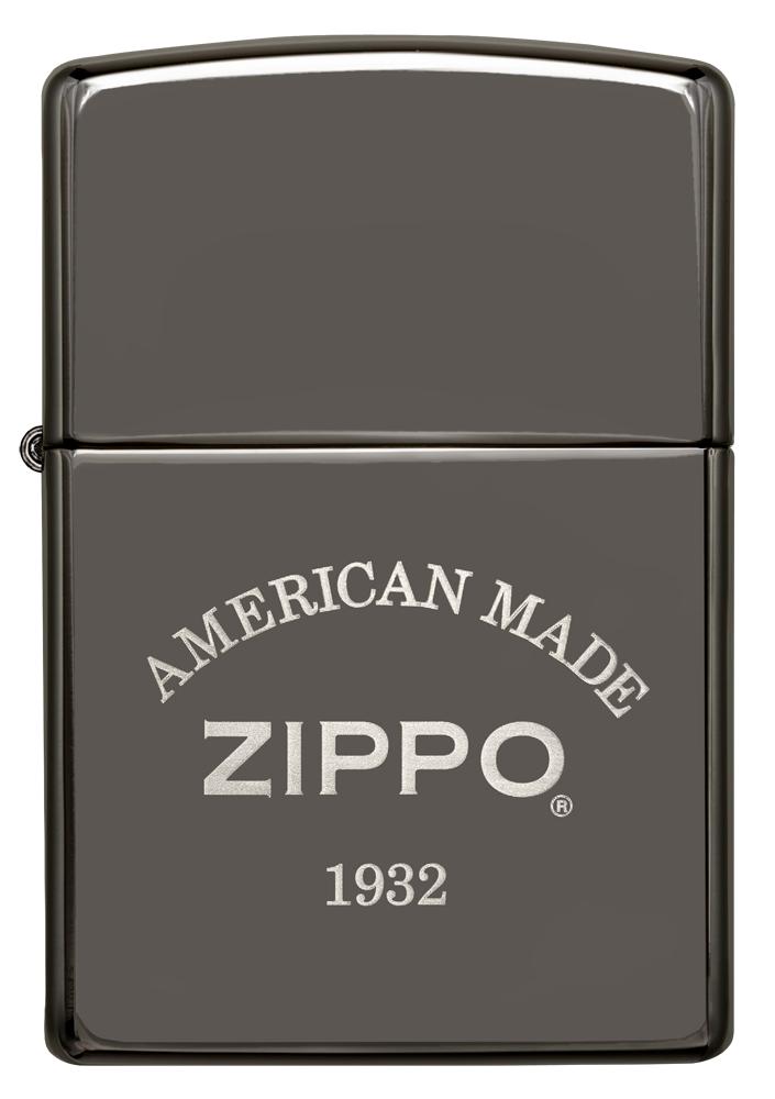 Black Ice Laser Engrave American Made Windproof Lighter