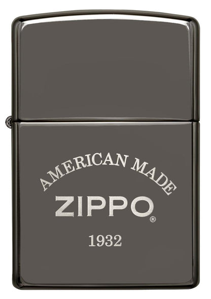 Black Ice Laser Engrave American Made Windproof Lighter