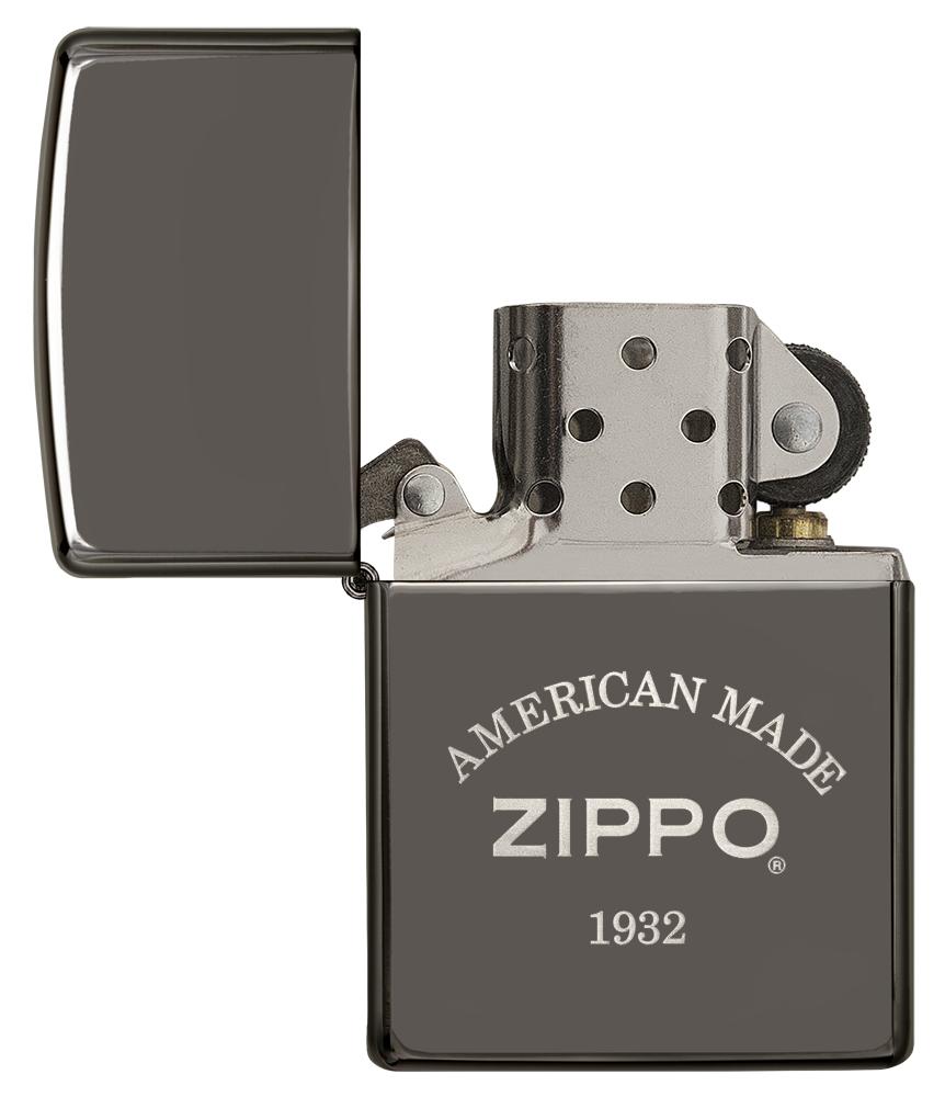 Black Ice Laser Engrave American Made Windproof Lighter