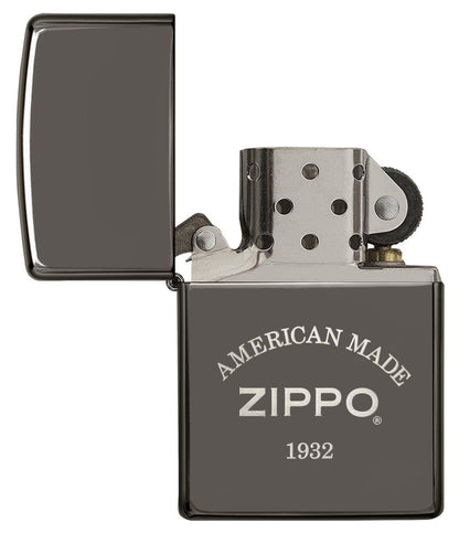 Black Ice Laser Engrave American Made Windproof Lighter