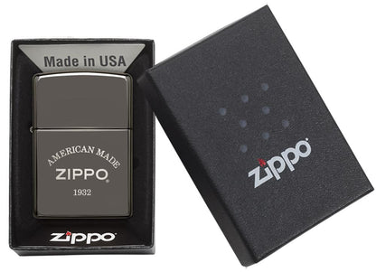 Black Ice Laser Engrave American Made Windproof Lighter
