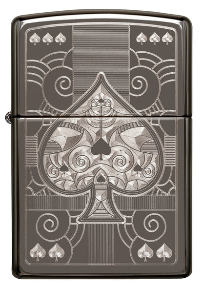 Front view of the Zippo Fancy ACE windproof lighter
