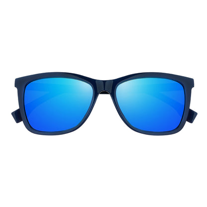 Slim Frame Curved Sunglasses