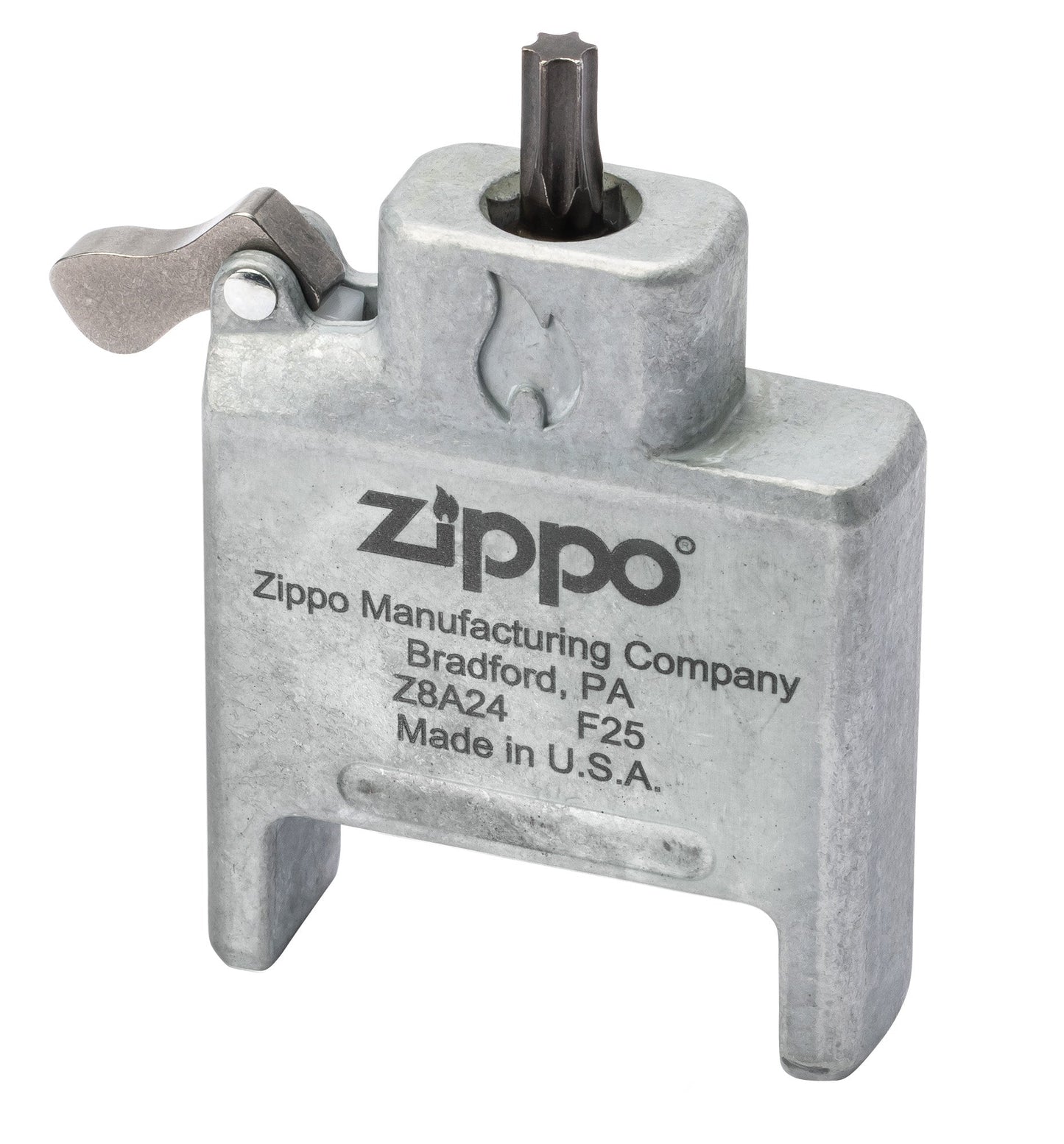 Bit Safe Screwdriver with Brushed Chrome Case