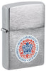 ¾ view of the Zippo King Charles Coronation storm lighter