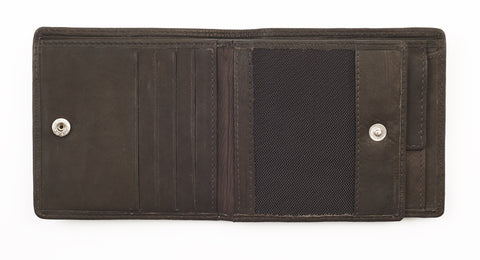 Leather and Canvas Wallet