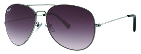Side view of the Aviator Thirty-six Sunglasses grey frame and lenses