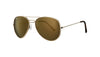 Side view of the Aviator Thirty-six Sunglasses Coffee lenses