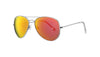 Side view of the Aviator Thirty-six Sunglasses brown lenses