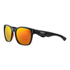 Side view of the Classic Sixty-eight Sunglasses black frame and orange lenses