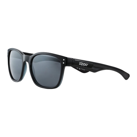 Side view of the Classic Sixty-eight Sunglasses black frame and lenses