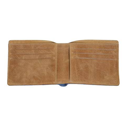 Denim Bi-Fold Wallet Inside