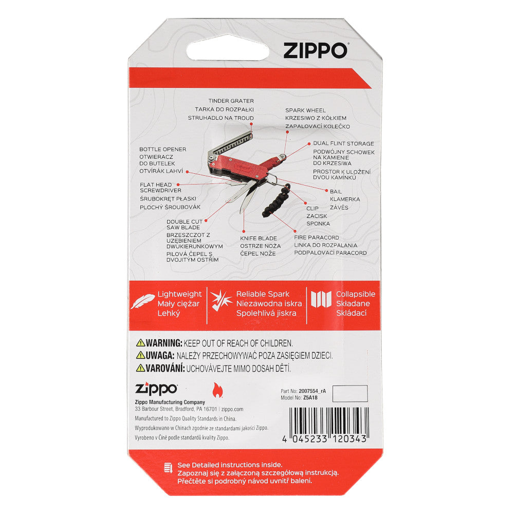 ZIPPO, Fire Starting Multi-Tool
