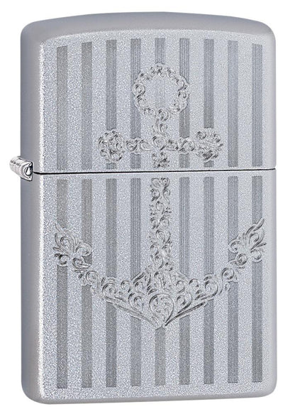 Anchor Satin Chrome Windproof Lighter Online Only