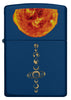 Solar System Navy Matte Colour Image Windproof Lighter