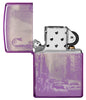 New York City High Polish Purple Design Windproof Lighter