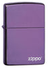 Classic High Polish Purple Zippo Logo