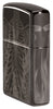 Rib Cage Design High Polish Black Windproof Lighter