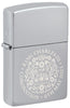 ¾ view of the Zippo King Charles Coronation storm lighter