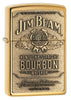 254BJB, Jim Beam Bronze Bourbon Whiskey Emblem, High Polish Brass Finish, Classic Case