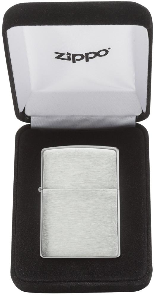 Armor® Windproof Lighter in Brushed Sterling Silver