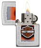 29559, Harley-Davidson Chains, Laser Engrave & Color Image, High Polish Chrome, Classic Case