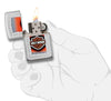 29559, Harley-Davidson Chains, Laser Engrave & Color Image, High Polish Chrome, Classic Case