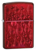 Iced Zippo Flame Design Candy Apple Red Lighter