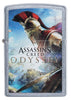 Front of Assassins Creed Odyssey Street Chrome windproof lighter