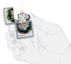 Spazuk Tiger design windproof lighter lit in hand