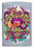 Front of Psychedelic Lip Design Street Chrome Lighter