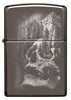 Front of Skull Mountain Black Ice Windproof Lighter