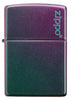 Front of Iridescent Zippo Logo windproof lighter