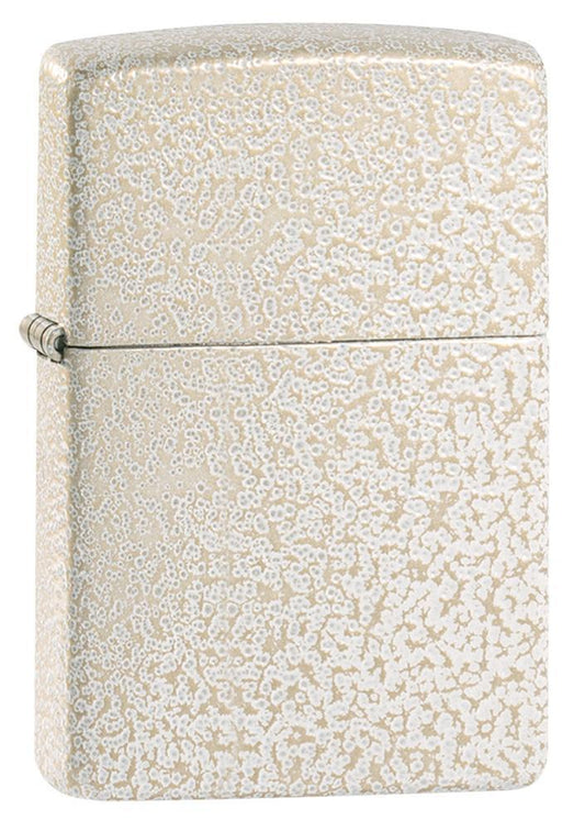 Mercury Glass windproof lighter facing forward at a 3/4 angle