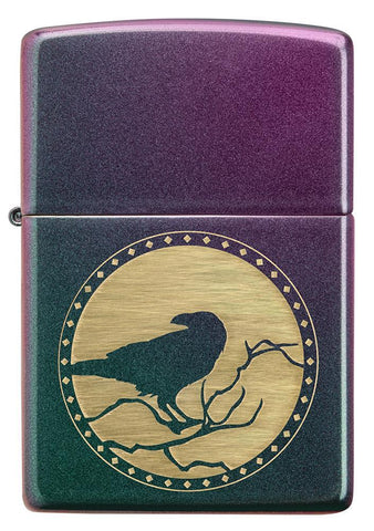 Front of Raven Design Iridescent windproof lighter