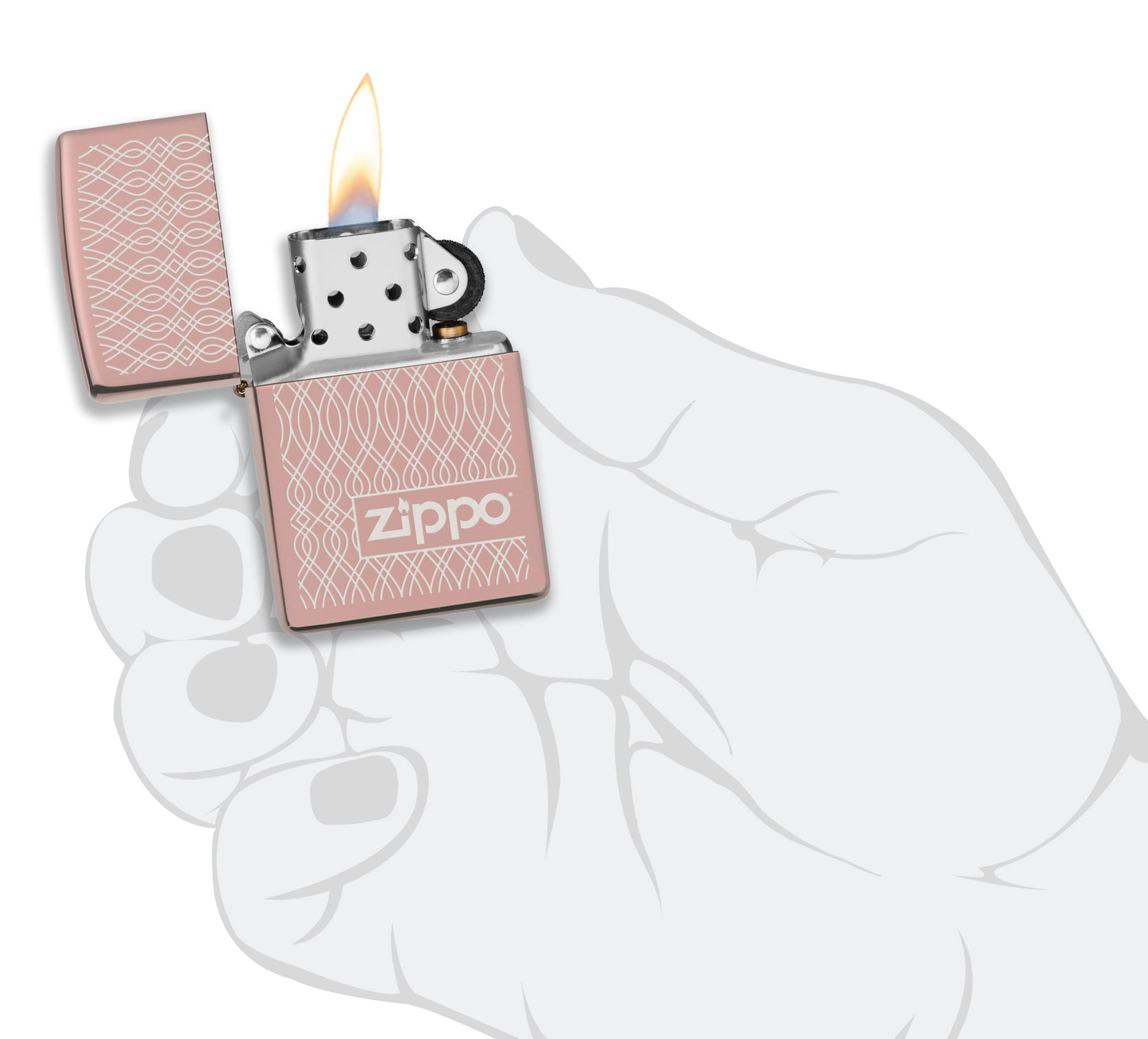 Geometric Pattern Design Windproof Lighter Online Only
