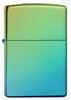 Front of High Polish Teal windproof lighter