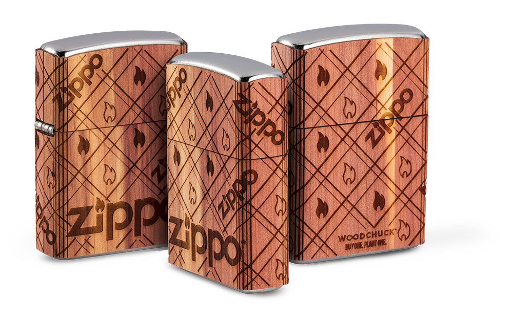 Zippo │ WOODCHUCK USA Zippo Cedar Wrap Windproof Lighter | Zippo UK
