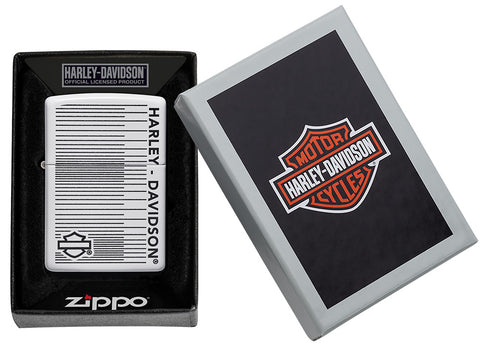 Harley-Davidson® White Matte Windproof Lighter