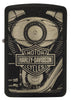Harley-Davidson® Black Crackle Photo Image Windproof Lighter