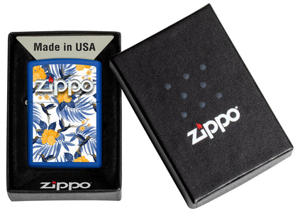 Briquet tempête Zippo Tropical Birds Design dans sa boîte cadeau
