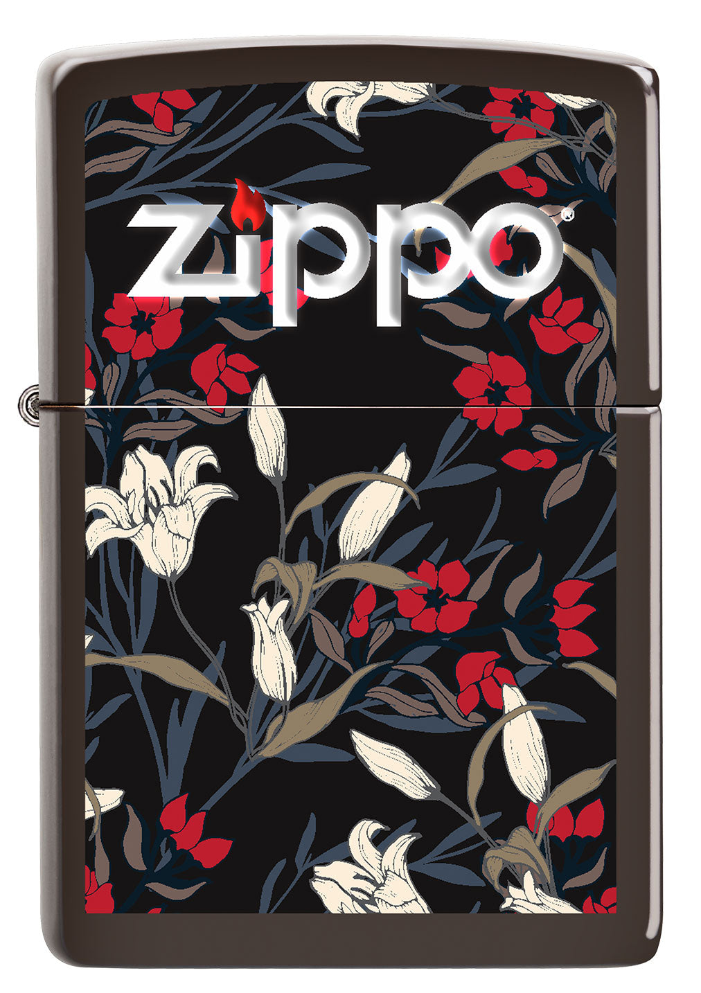Vorderansicht des Zippo Floral Design Windproof Feuerzeugs