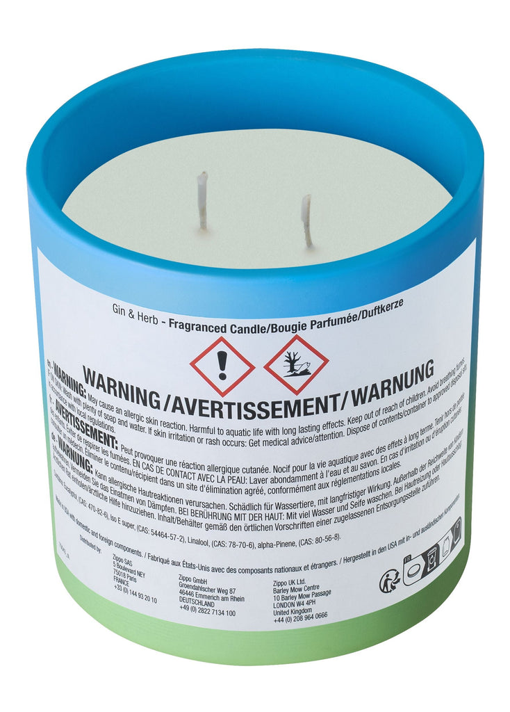 Zippo │ OdorMasking Candle Gin Herb